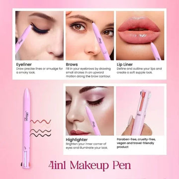 4 in 1 Makeup Pen - Waterproof & Long Lasting - souqsaving.com