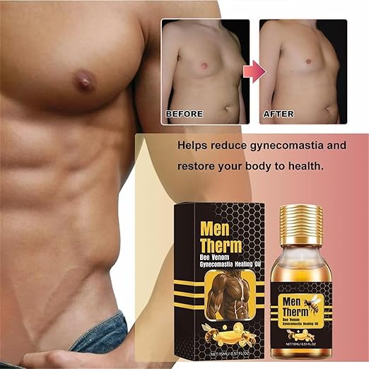 Men Therm Bee Venom Gynecomastia Heating Oil (Original) - زيت التدفئة Men Therm Bee Venom Gynecomastia (الأصلي)